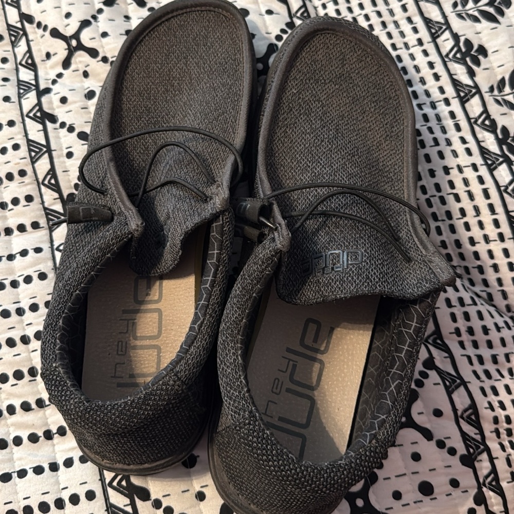 Hey Dude Charcoal Slip-On Shoes